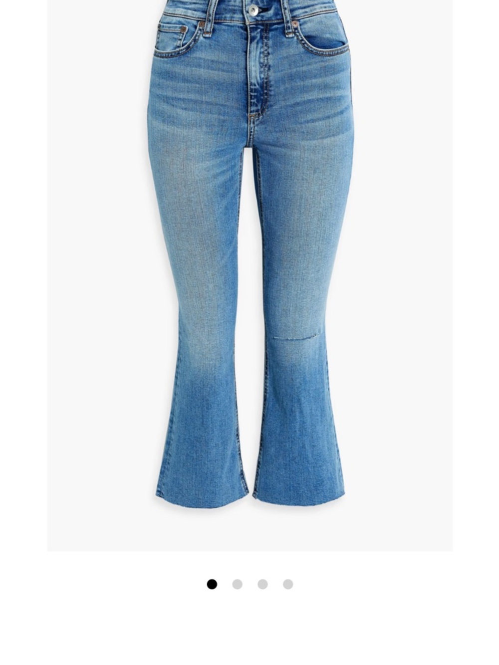 rag & bone Light Blue High-Rise Flare Jeans
